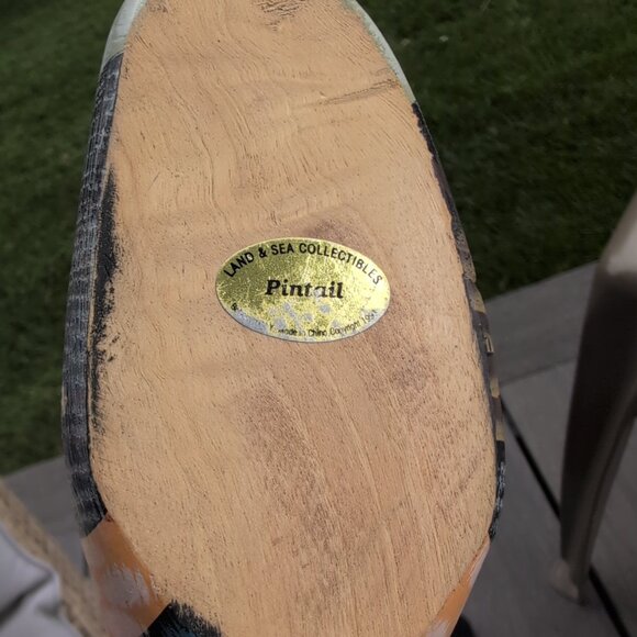 Vintage Wooden Pintail Decoration Land And Sea Collectibles - Picture 4 of 4